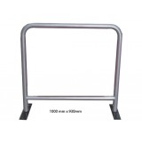 1m x 0.93m - Silver Round Tube Cafe Wind Barrier Frame